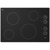 Whirlpool W5CE3024XB 30″ Black Electric Smoothtop Cooktop