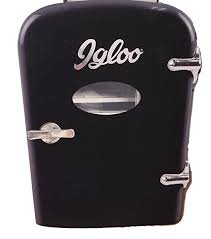 Igloo Mini Beverage Refrigerator 6 Cans/4 Liters (Black)