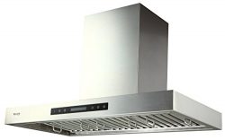 EKON NAP01-36″ Wall Mounted Stainless Steel Kitchen Range Hood / Touch Panel Control With  ...