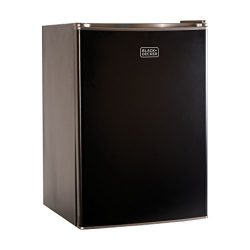 BLACK+DECKER BCRK25B Compact Refrigerator Energy Star Single Door Mini Fridge with Freezer, 2.5  ...