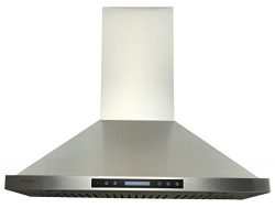 EKON NAP02-36″ Wall Mounted Stainless Steel Kitchen Range Hood / Touch Panel Control With  ...