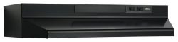 Broan F403623 Two-Speed Four-Way Convertible Range Hood, 36-Inch, Black