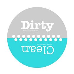 3.5″ WaterPROOF “Clean & Dirty” Polka Dot Design Dishwasher Premium Magnet ...