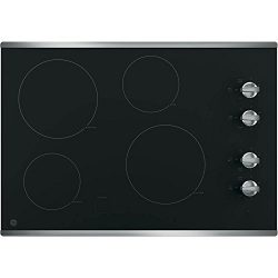 GE JP3030SJSS 30″ Electric Cooktop with 4 Cooking Elements in Stainless Steel