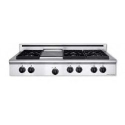 American-Range Legend Series 48 In. Stainless Steel Gas Rangetop – ARSCT486GDN