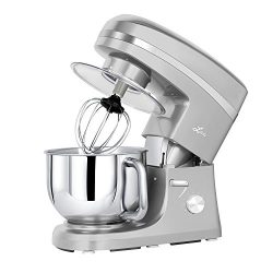 Litchi Stand Mixer, 5.5 Qt. Kitchen Mixer, 650W 6 Speed Tilt-Head Stand Mixers with Splash Guard ...