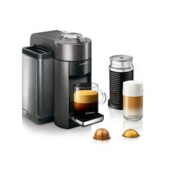 DeLonghi America ENV135TAE Nespresso Vertuo Evoluo Coffee and Espresso Machine with Aeroccino, Titan