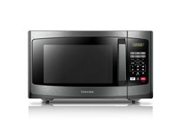 Toshiba EM925A5A-BS Microwave Oven with Sound On/Off and ECO Mode,0.9 Cu.ft. 900W, Black Stainle ...