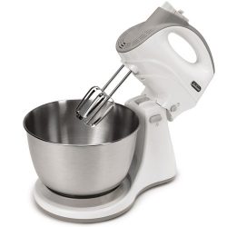 Sunbeam FPSBHS0301 250-Watt 5-Speed Hand and Stand Mixer Combo, White