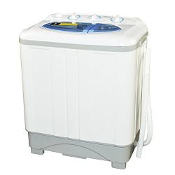 Panda Small Compact Portable Washing Machine (12 lbs Capacity) with Spin Dryer -Larger Size, Bui ...