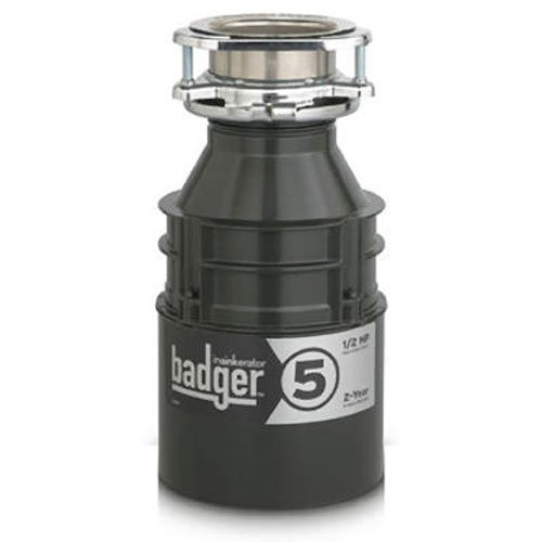 InSinkErator Badger 5 Garbage Disposal, 1/2 HP Food Waste Disposal Unit