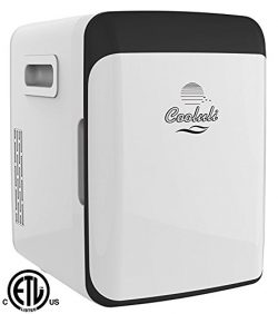 Cooluli Electric Mini Fridge Cooler and Warmer (15 Liter / 18 Can): AC/DC Portable Thermoelectri ...