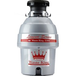 Waste King Legend Series 3/4 HP Continuous Feed Garbage Disposal with Power Cord – (L-3300)