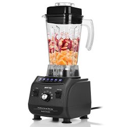 BESTEK Smoothie Blender 1500W High Speed 6 Pre-programmed Setting and Pulse Feature, Professiona ...