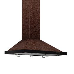 Z Line 8KBE-30 760 CFM Wall Mount Range Hood with Embossed Copper Finish, 30″