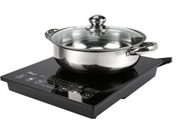 Rosewill RHAI-15001 1800W 5 Pre-Programmed Settings Induction Cooker Cooktop with Stainless Stee ...