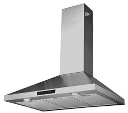 Kitchen Bath Collection 30-inch Wall-mounted Stainless Steel Range Hood with Touch Screen Contro ...