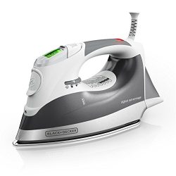 BLACK+DECKER Digital Advantage Professional Steam Iron, LCD Screen, Gray, D2030