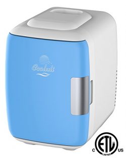 Cooluli Mini Fridge Electric Cooler and Warmer (4 Liter / 6 Can): AC/DC Portable Thermoelectric  ...