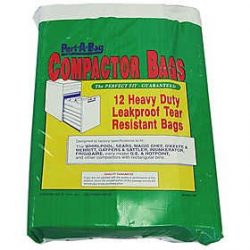 Port A Bag TRASH COMPACTOR BAGS 12ea Kraft Paper, Lined