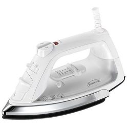 Sunbeam Classic 1200 Watt Mid-size Anti-Drip Non-Stick Soleplate Iron with Shot of Steam/Vertica ...