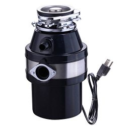 Yescom 1 HP 2600 RPM Continuous Feed Household Plug In Garbage Disposer for Kitchen Waste Dispos ...