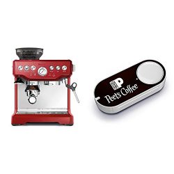 Breville BES870CBXL The Barista Express Coffee Machine, Cranberry Red & Peet’s Coffee  ...