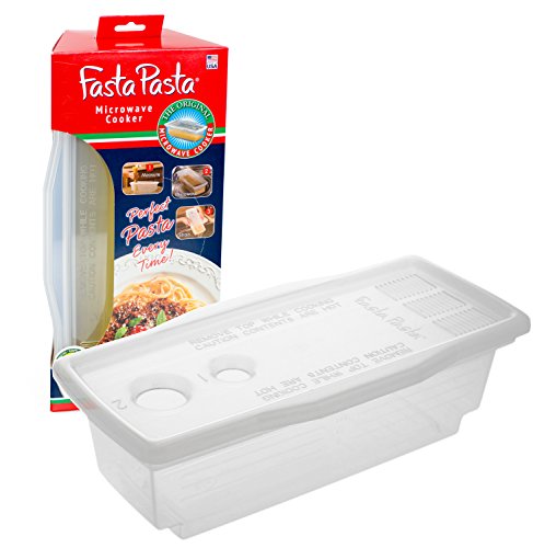 Microwave Pasta Cooker – The Original Fasta Pasta – No Mess, Sticking or Waiting For ...