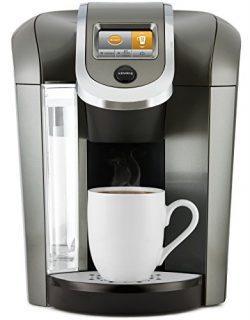 Keurig K575 Single Serve Programmable K-Cup Coffee Maker with 12 oz Brew Size and Hot Water on D ...