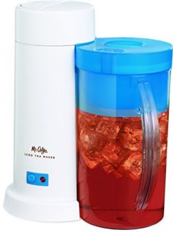 Mr. Coffee 2-Quart Iced Tea Maker for Loose or Bagged Tea, Blue