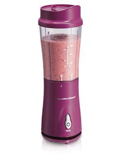 Hamilton Beach Personal Single Serve Blender with Travel Lid, Purple (51131)