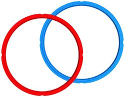 Genuine Instant Pot Sealing Rings 2-Pack – Mini 3 Quart Red/Blue