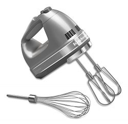 KitchenAid KHM7210CU 7-Speed Digital Hand Mixer with Turbo Beater II Accessories and Pro Whisk & ...