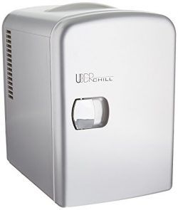 Uber Appliance UB-CH1 Uber Chill Mini Fridge 6-can portable Thermoelectric Cooler and Warmer min ...