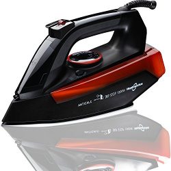 Hephaestus Steam Iron 1200 Watt Nonstick Ceramics Soleplate Anti-Drip Variable Steam Spray Anti- ...