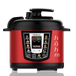 Hohm Pressure Cooker Pro, Multi-Functional Electric Pressure Cooker 6 Quart 8 Preset Settings 10 ...