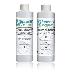 Essential Values Universal Descaler For Espresso and Keurig Coffee Machines, 2 Pack