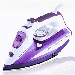 ZZ ES322-P 1500 Watt Steam Iron ,Auto shut off; Self-cleaning system removes deposits; Anti-drip ...