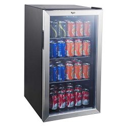 Whirlpool 3.6 Cu. Ft. Mini Refrigerator Beverage Center – Stainless Steel