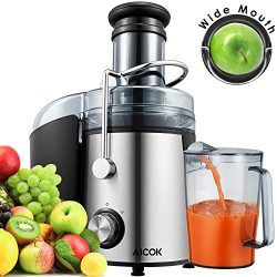 Aicok Juicer Wide Mouth Juice Extractor 1000 Watt Centrifugal Juicer Machine Powerful Whole Frui ...