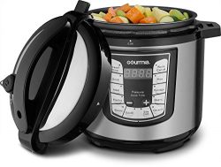 Gourmia GPC625 Smart Pot Electric Digital Multifunction Pressure Cooker, 13 Cooking Modes, Stain ...