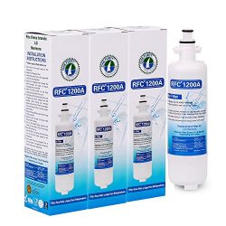 OnePurify RFC1200A3PK 46-9690, ADQ36006101 Compatible Refrigerator Water Filter (3 Pack)