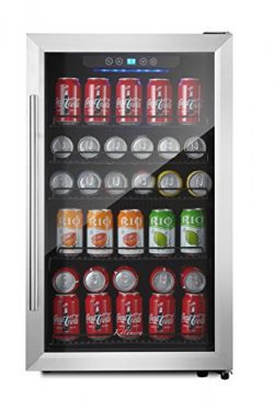 Kalamera 150-can Beverage Refrigerator Stainless Steel Touch Control