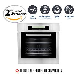 Cosmo C106SIX-PT 24 in. Single Wall Self Cleaning Electric Convection Oven in Stainless Steel