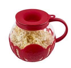 Ecolution Micro-Pop Microwave Popcorn Popper 1.5QT – Temperature Safe Glass w/Multi Purpos ...