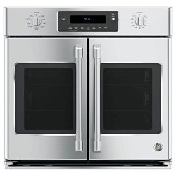 GE Cafe CT9070SHSS 30″ Single French Door Electric Wall Oven with Self-Clean in Stainless  ...