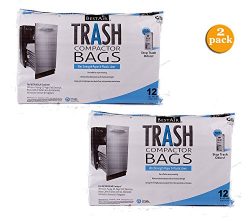 BestAir Trash Compactor Bags(16 D. x 9 W. x 17 H,pack of 12) (2 Pack)