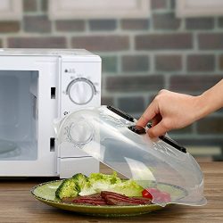 Microwave plate cover,prevent food splatter cover，hover adsorbed function and safe convenient W ...