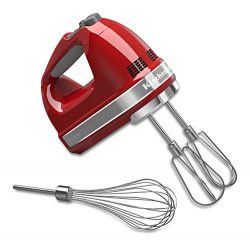 KitchenAid KHM7210ER 7-Speed Digital Hand Mixer with Turbo Beater II Accessories and Pro Whisk & ...