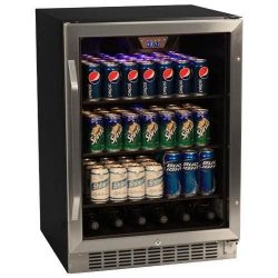EdgeStar CBR1501SG 24 Inch 148 Can Built-in Beverage Cooler